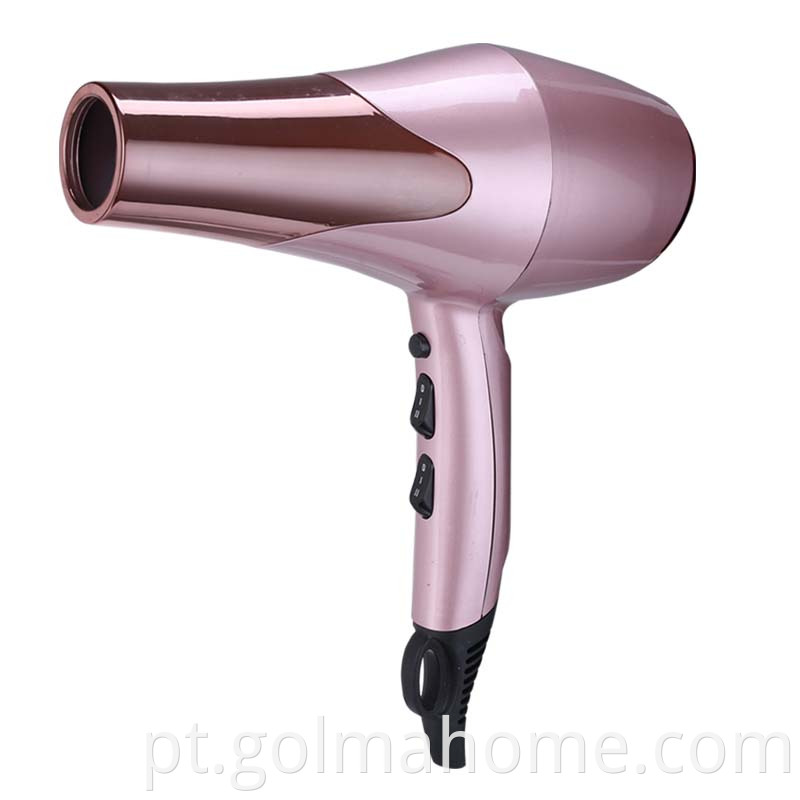 Secador de cabelo com secador de cabelo, salão de beleza, nível doméstico, poderoso, com concentrador e difusor Secador de cabelo com motor DC leve e silencioso